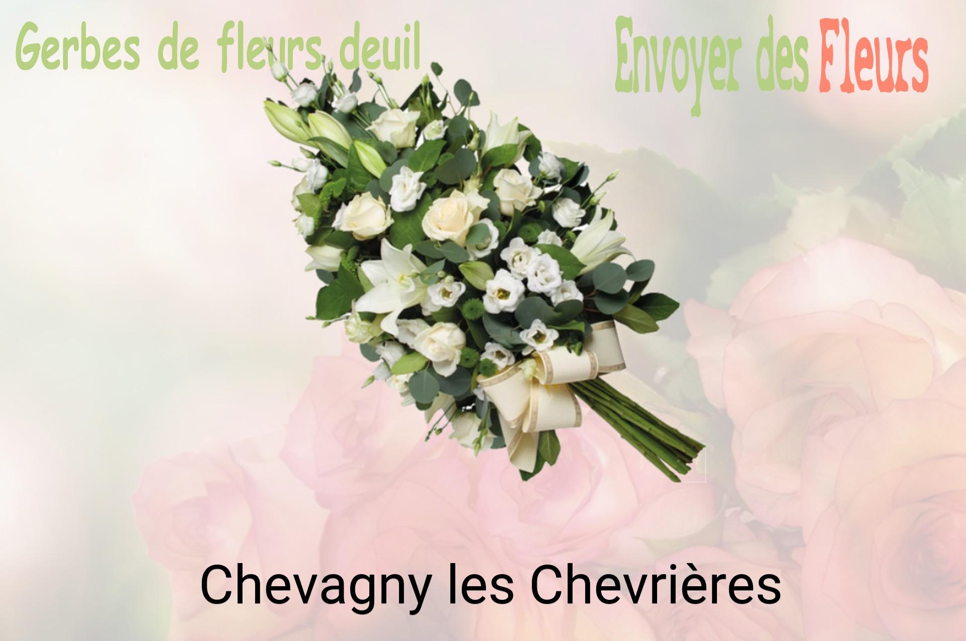 Gerbe de fleurs de deuil livrée à Chevagny-les-Chevrières